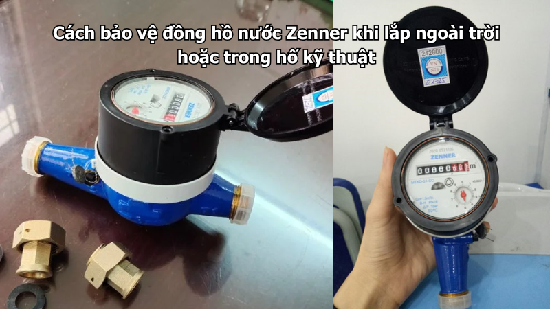 Cách bảo vệ đồng hồ nước Zenner khi lắp ngoài trời hoặc trong hố kỹ thuật