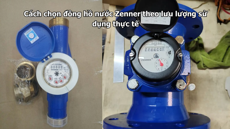 Cách chọn đồng hồ nước Zenner theo lưu lượng sử dụng thực tế